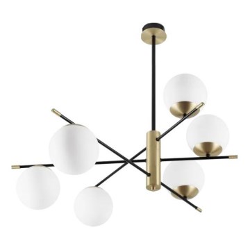 Ideal Lux - Lestenec na drogu GOURMET 6xE14/28W/230V pr. 100 cm zlata