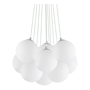 Ideal Lux - Lestenec na kablu MAPA 11xE14/40W/230V premer 58 cm bela