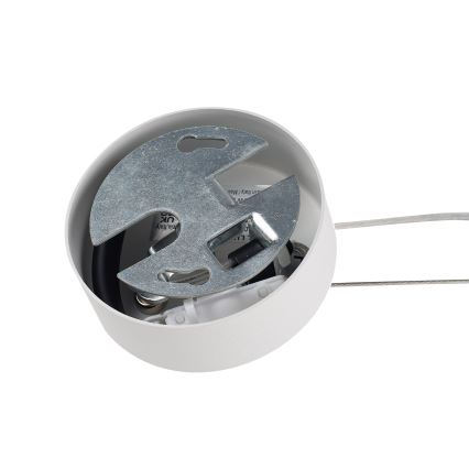 Ideal Lux - Lestenec na kablu MAPA 1xE27/42W/230V, premer 20 cm, bela