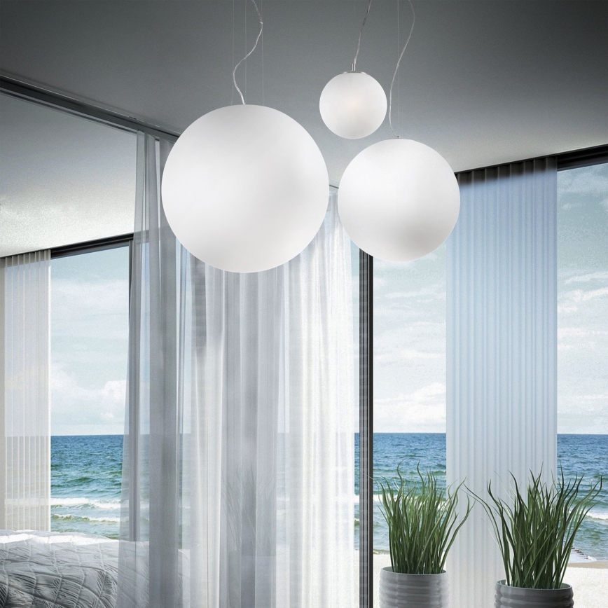 Ideal Lux - Lestenec na kablu MAPA 1xE27/42W/230V premer 40 cm bel