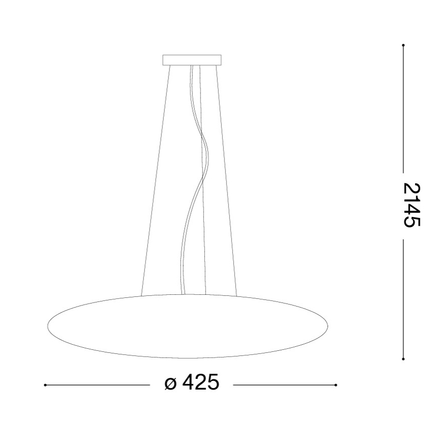 Ideal Lux - Lestenec na kablu SMARTIES 3xE27/42W/230V premer 42,5 cm bela