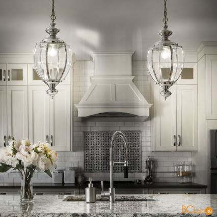 Ideal Lux - Lestenec na verigi 1xE27/60W/230V, premer 25 cm, sijajni krom