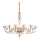 Ideal Lux - Lestenec na verigi BRIGITTA 12xE14/40W/230V pr. 120 cm medenina