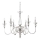 Ideal Lux - Lestenec na verigi DOGE 6xE14/40W/230V pr. 75 cm sijajni krom