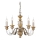 Ideal Lux - Lestenec na verigi FIRENZE 5xE14/40W/230V pr. 55 cm zlata