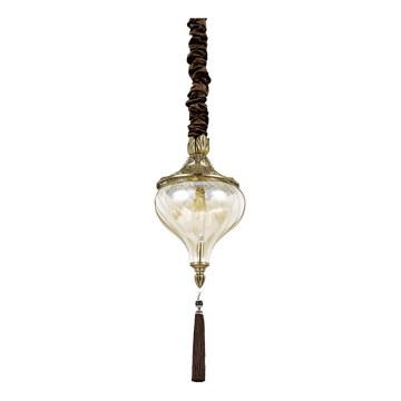 Ideal Lux - Lestenec na verigi HAREM 1xE27/42W/230V pr. 16,5 cm medenina