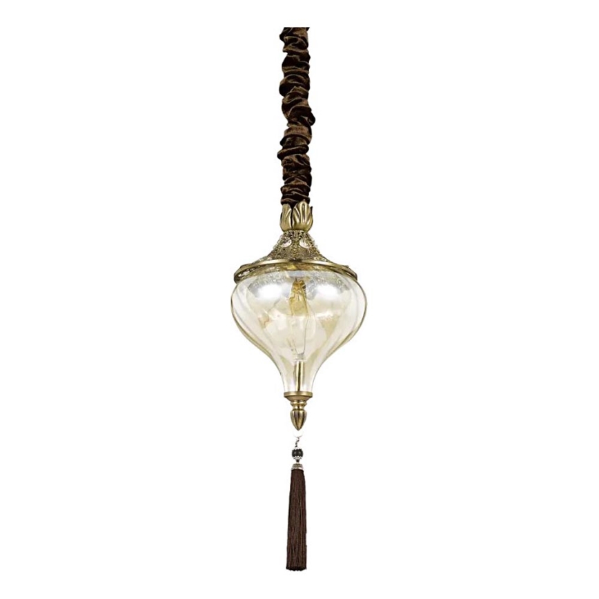 Ideal Lux - Lestenec na verigi HAREM 1xE27/42W/230V pr. 16,5 cm medenina