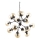 Ideal Lux - Lestenec na verigi KEPLER 18xE27/42W/230V pr. 69 cm črna/dimna
