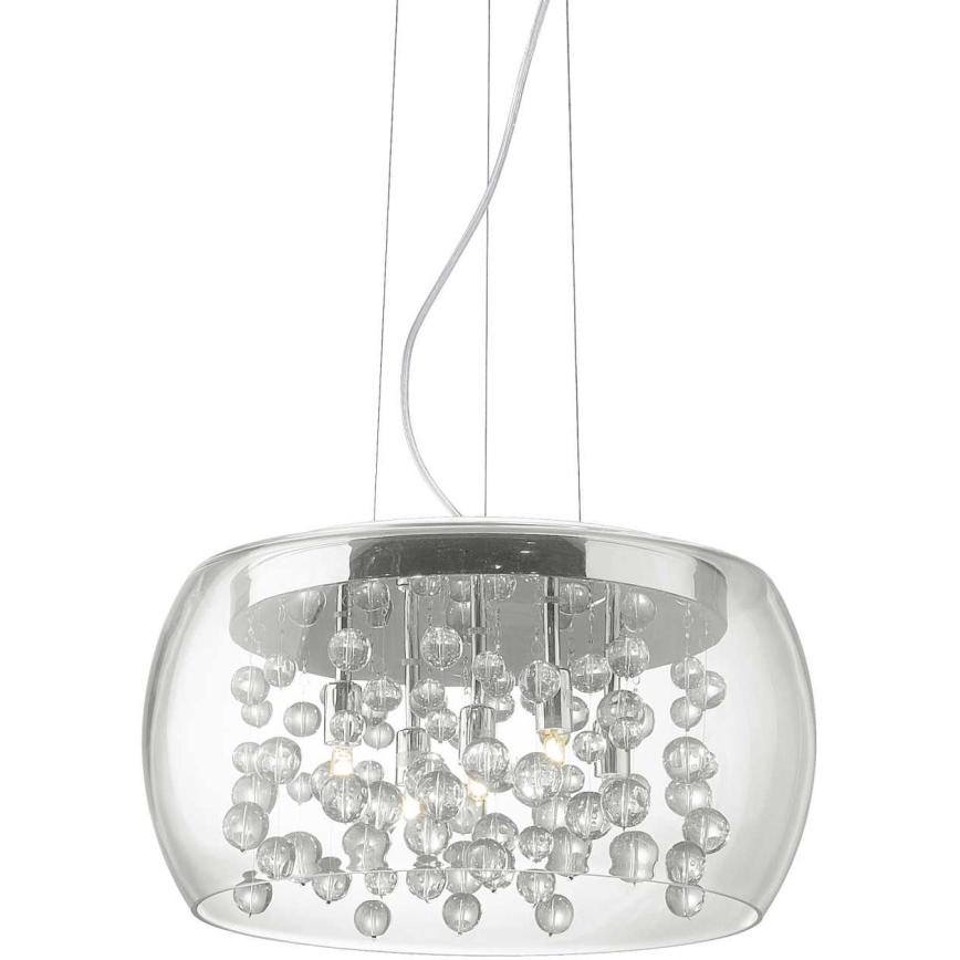 Ideal Lux - Lestenec na vrvici AUDI 5xG9/40W/230V prozorna