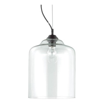 Ideal Lux - Lestenec na vrvici BISTRO 1xE27/60W/230V pr. 24 cm prozorna
