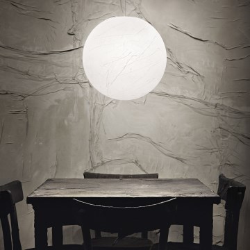 Ideal Lux - Lestenec na vrvici CARTA 1xE27/25W/230V pr. 30 cm bela