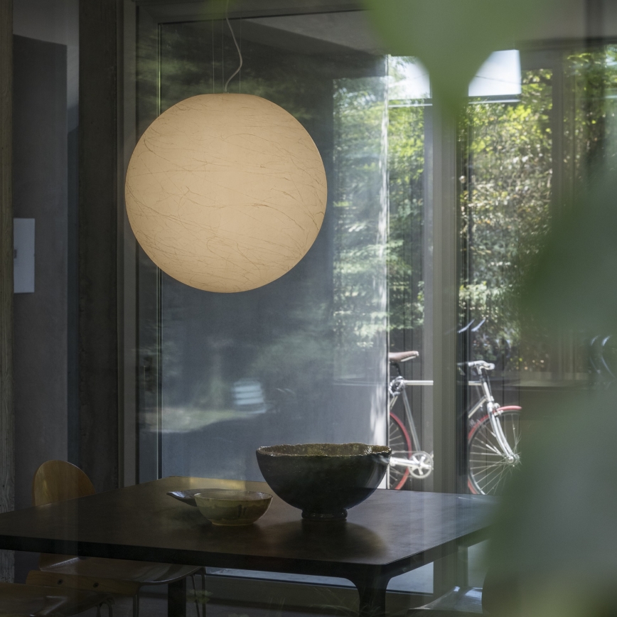 Ideal Lux - Lestenec na vrvici CARTA 1xE27/25W/230V pr. 40 cm bela