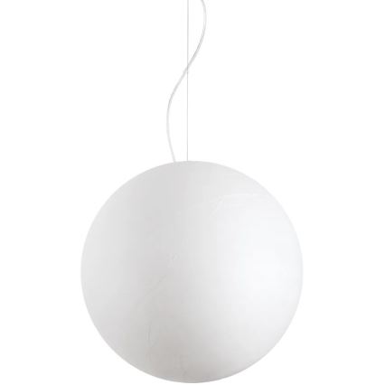 Ideal Lux - Lestenec na vrvici CARTA 1xE27/25W/230V pr. 50 cm bela