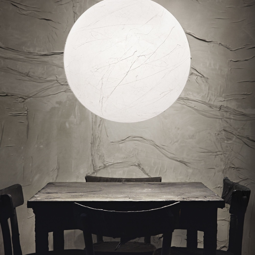 Ideal Lux - Lestenec na vrvici CARTA 1xE27/60W/230V pr. 60 cm bela
