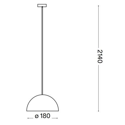 Ideal Lux - Lestenec na vrvici FOLK 1xE27/60W/230V pr. 18 cm rjava