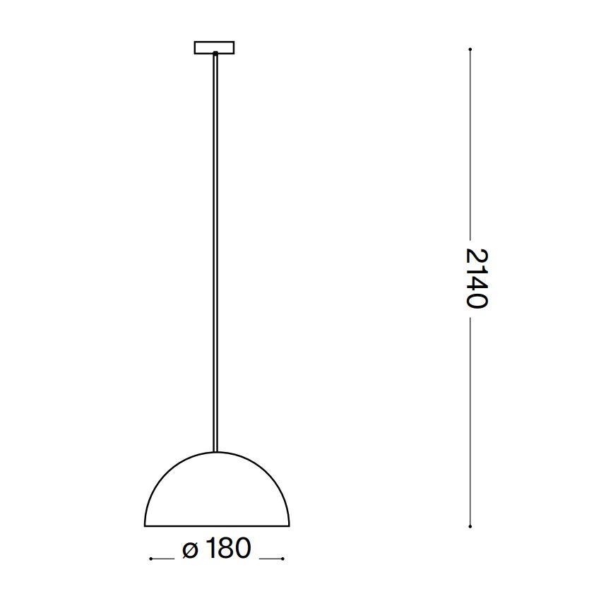 Ideal Lux - Lestenec na vrvici FOLK 1xE27/60W/230V pr. 18 cm rjava