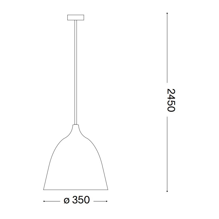 Ideal Lux - Lestenec na vrvici HAUNT 1xE27/60W/230V pr. 35 cm bež