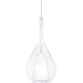 Ideal Lux - Lestenec na vrvici KALIQUE 1xE27/42W/230V premer 18 cm prozoren