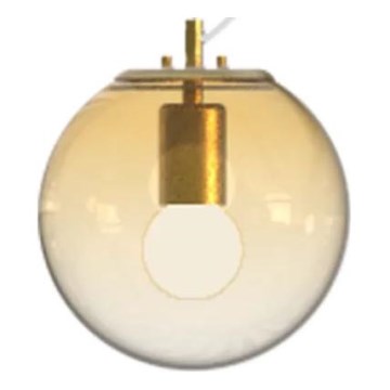 Ideal Lux - Lestenec na vrvici MAPA 1xE27/42W/230V pr. 20 cm zlata/dimna