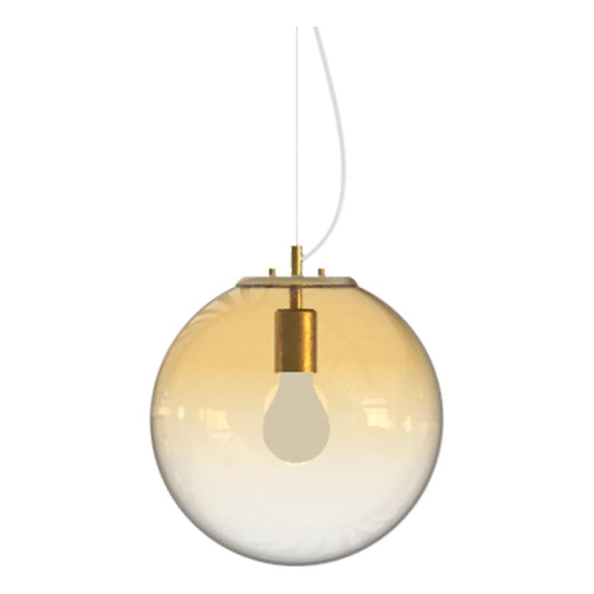 Ideal Lux - Lestenec na vrvici MAPA 1xE27/42W/230V pr. 30 cm zlata/dimna