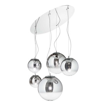 Ideal Lux - Lestenec na vrvici MAPA FADE 5xE27/60W/230V sijajni krom
