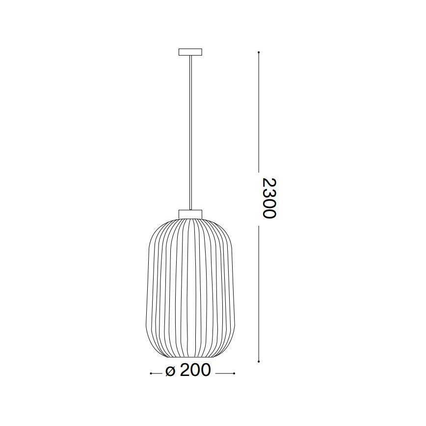 Ideal Lux - Lestenec na vrvici MINT 1xE27/60W/230V pr. 20 cm zelena