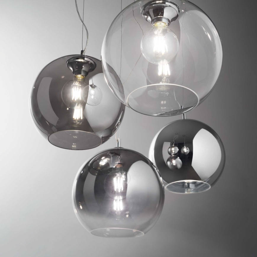 Ideal Lux - Lestenec na vrvici NEMO 1xE27/42W/230V pr. 30 cm dimna