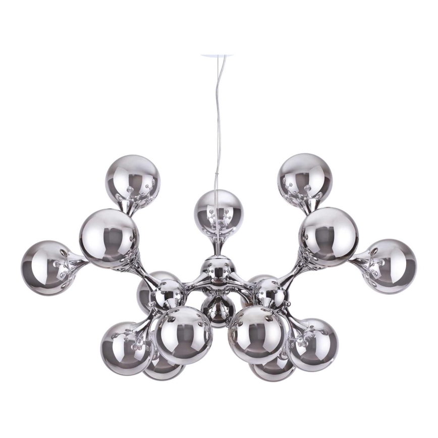 Ideal Lux - Lestenec na vrvici NODI 15xE14/28W/230V sijajni krom