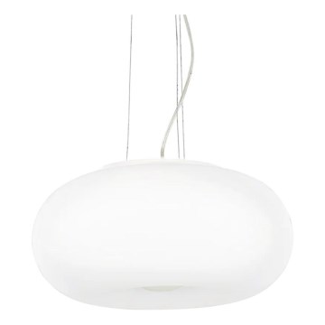 Ideal Lux - Lestenec na vrvici ULISSE 3xE27/60W/230V pr. 52 cm bela