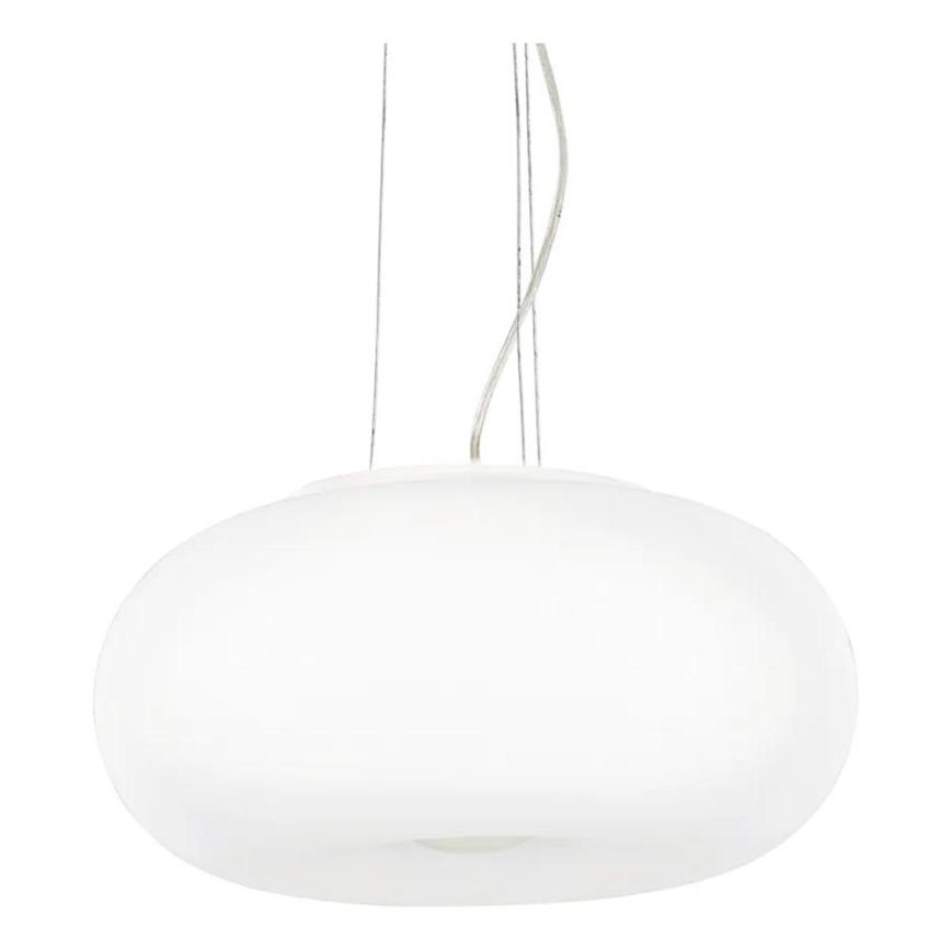 Ideal Lux - Lestenec na vrvici ULISSE 3xE27/60W/230V pr. 52 cm bela