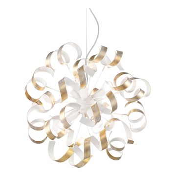 Ideal Lux - Lestenec na vrvici VORTEX 6xE14/40W/230V pr. 53 cm zlata/patina