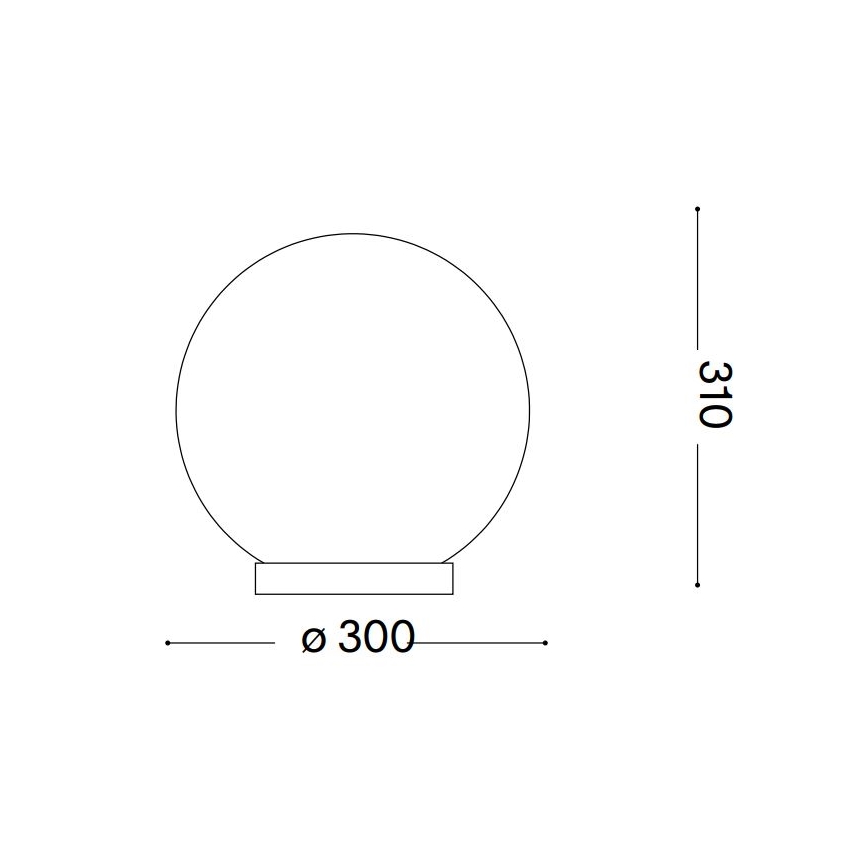 Ideal Lux - Namizna svetilka CARTA 1xE27/25W/230V pr. 30 cm bela