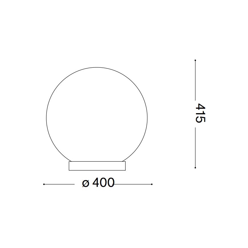 Ideal Lux - Namizna svetilka CARTA 1xE27/25W/230V pr. 40 cm bela