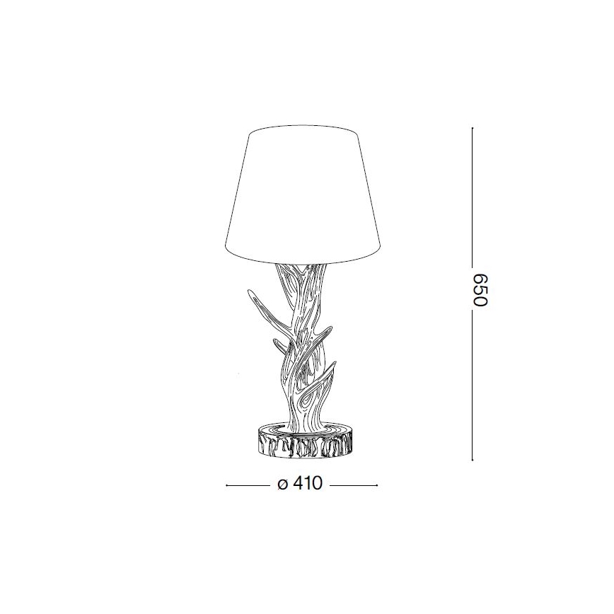 Ideal Lux - Namizna svetilka CHALET 1xE27/60W/230V rogovje