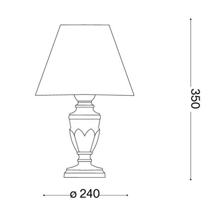 Ideal Lux - Namizna svetilka FIRENZE 1xE14/40W/230V zlata