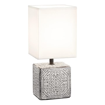 Ideal Lux - Namizna svetilka KALI 1xE14/40W/230V bela/siva