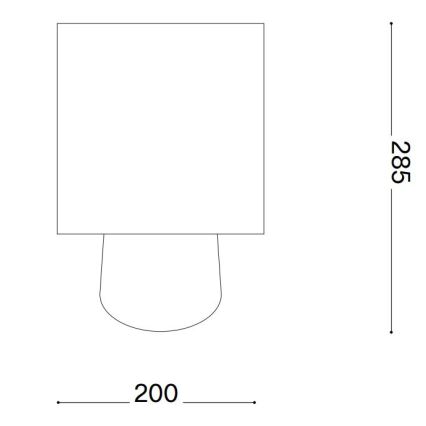 Ideal Lux - Namizna svetilka KALI 1xE14/40W/230V keramika/krem barva/bež
