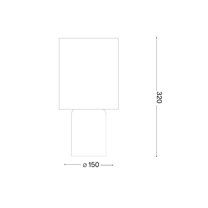Ideal Lux - Namizna svetilka KALI 1xE14/40W/230V kremna