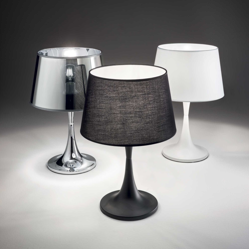 Ideal Lux - Namizna svetilka LONDON 1xE27/60W/230V sijajni krom