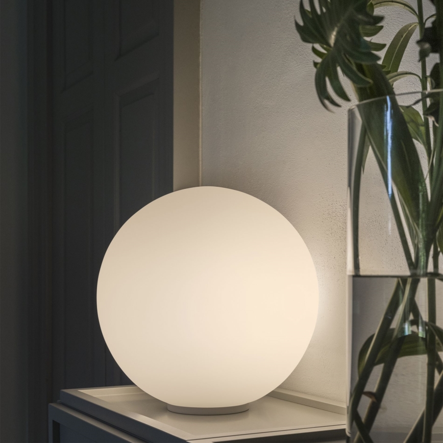 Ideal Lux - Namizna svetilka MAPA 1xE27/42W/230V, premer 20 cm, bela