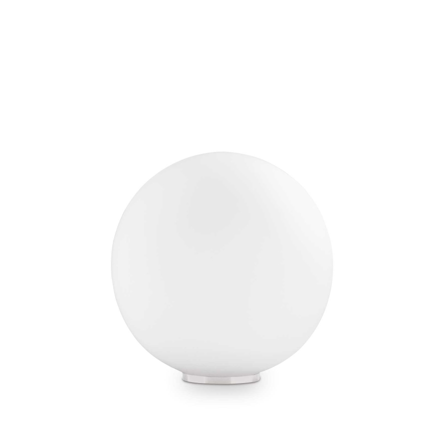 Ideal Lux - Namizna svetilka MAPA 1xE27/42W/230V Ø 30 cm bela