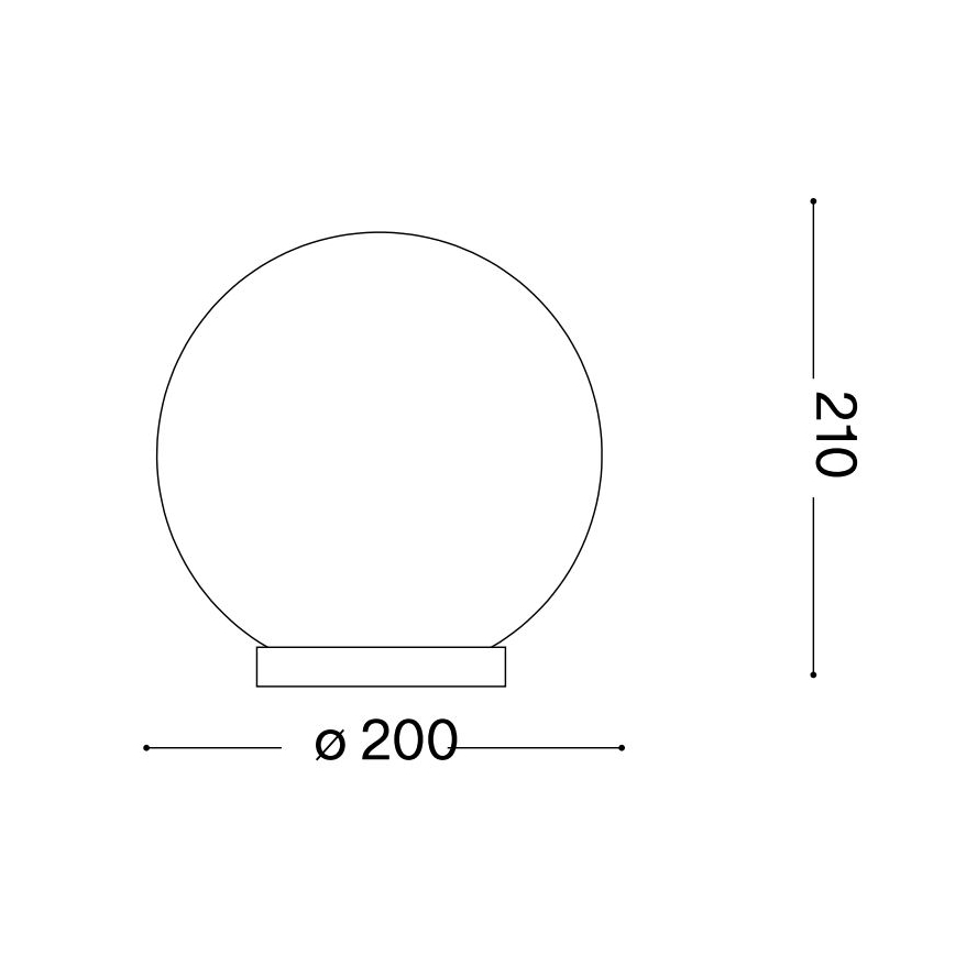 Ideal Lux - Namizna svetilka MAPA 1xE27/60W/230V bela