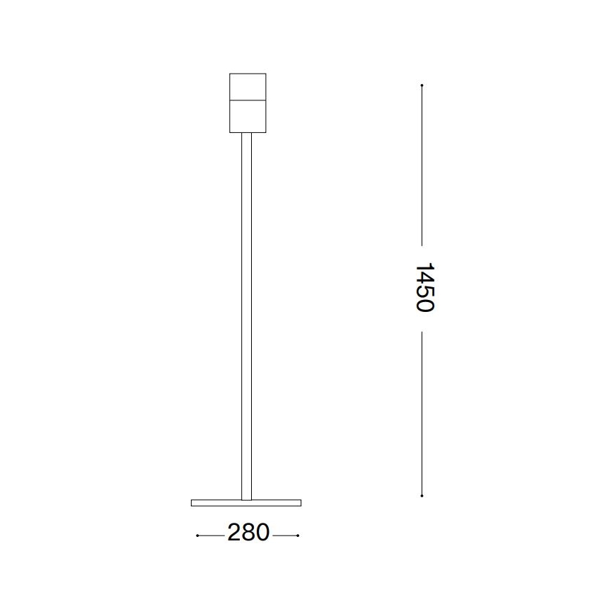 Ideal Lux - Noga svetilke SET UP 1xE27/42W/230V zlata