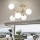 Ideal Lux - Pritrjen lestenec NODI 5xE14/28W/230V 50x55 cm medenina/bela