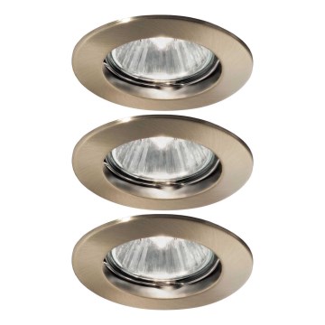 Ideal Lux - SET 3x Vgradna svetilka 1xGU10/50W/230V