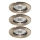 Ideal Lux - SET 3x Vgradna svetilka 1xGU10/50W/230V