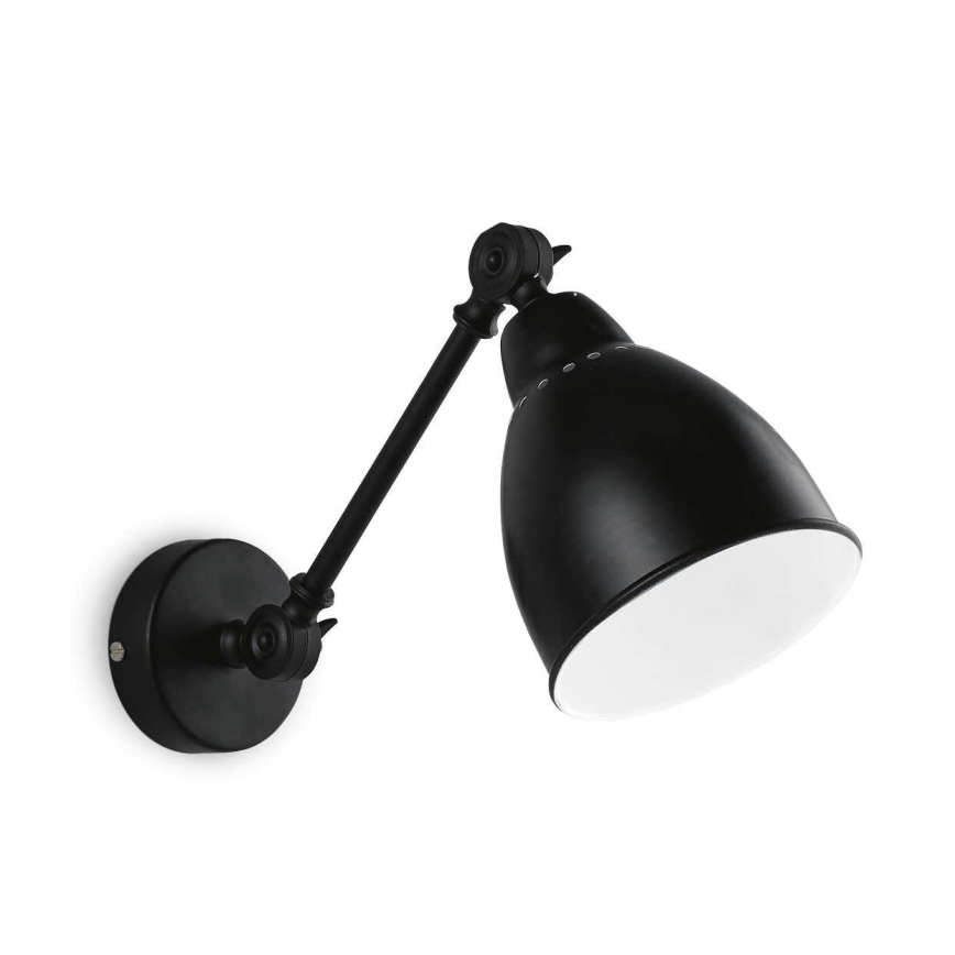 Ideal Lux - Stenska svetilka 1xE27/60W/230V črna