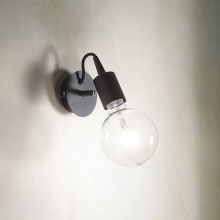 Ideal Lux - Stenska svetilka 1xE27/60W/230V črna