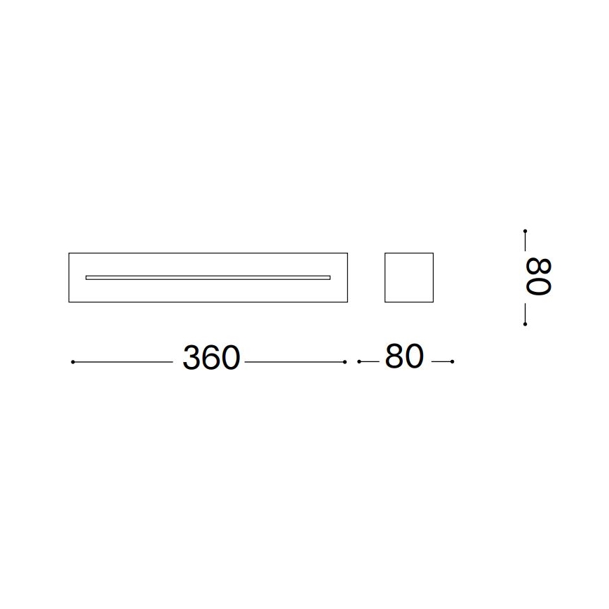 Ideal Lux - Stenska svetilka 2xE14/40W/230V bela