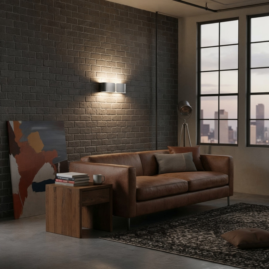 Ideal Lux - Stenska svetilka 2xE27/60W/230V